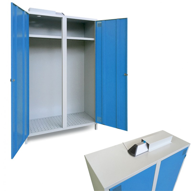 Armoire désinfectante à technologie BioZone® - Élimination des virus et odeurs - Dimensions : H 1800 mm, L 800 mm, P 500 mm_0