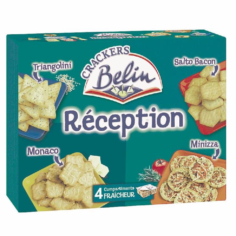 BELIN BOITE D'ASSORTIMENT DE BISCUITS SALÉS BELIN RÉCEPTION 380G