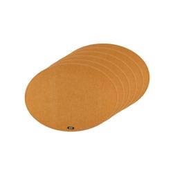 Bjorn Set de table ovale - 6 pièces - Feutre recyclé marron - marron 3701488308103_0