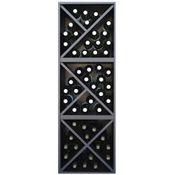 Casier 48 bouteilles Série Merlot 631615 - noir Bois massif 631615_0