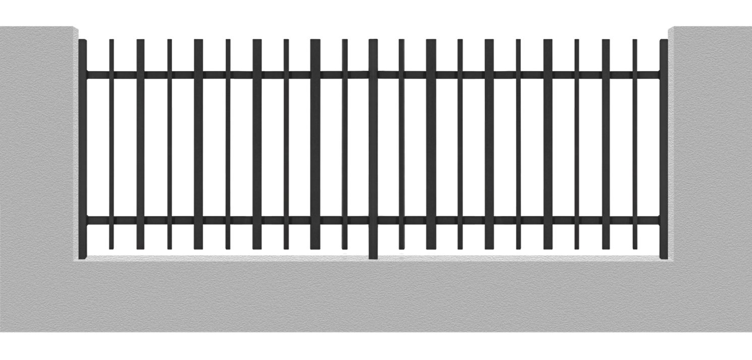 Clôture éco - ossature tube 35x35x2 et 32x20x2 - barreaudage 35x20 et 20x20_0