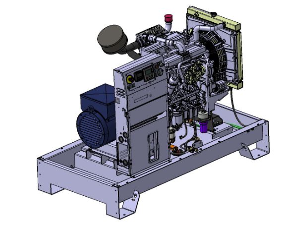K26m - Groupe électrogène industriel SDMO - 230V mono - Moteur KOHLER KDI - Régulation mécanique_0