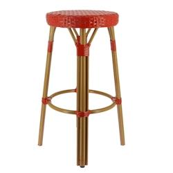 Ligne chr sedia tabouret - rouge métal MCH-751318_0