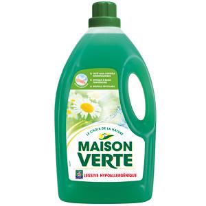 MAISON VERTE LESSIVE HYPOALLERGÉNIQUE 40 LAVAGES 3 L_0