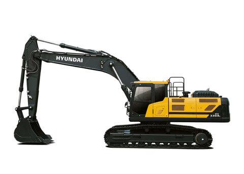 Pelle sur chenilles Hyundai HX330A L - 30 tonnes, 242 kW (325 CV), moteur Cummins Stage V_0