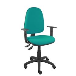 Piqueras y Crespo Silla Aýna S bali turquesa con brazos regulables - bleu multi-matériau 04ASB39B10CRN_0
