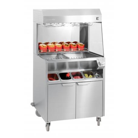 Poste de salage double chauffe 4 bas gn 1/6 - CPDSDC800_0