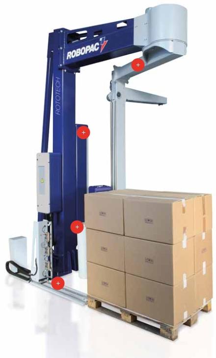 Rototech - Banderoleuse automatique à bras tournant pour palettes instables - Jusqu'à 25 palettes/heure_0