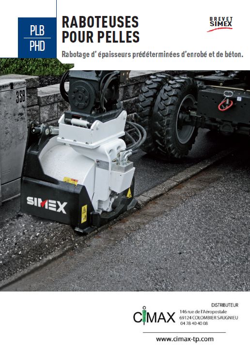 Simex PLB Raboteuses pour Pelles - pour Enrobé et Béton_0