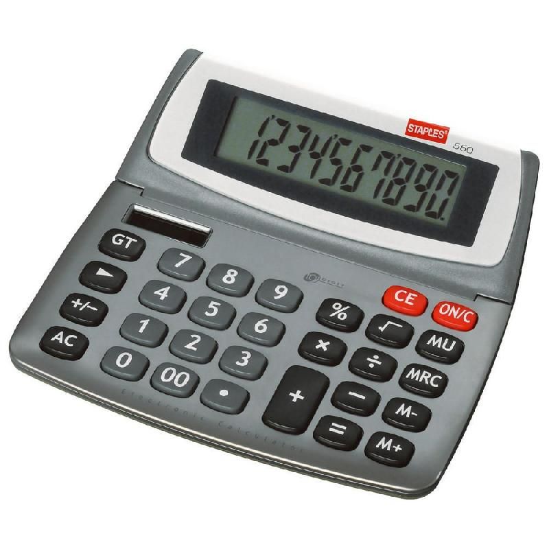 STAPLES CALCULATRICE DE BUREAU STAPLES 550 - 10 CHIFFRES