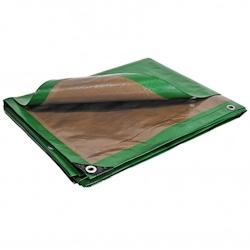 Univers Du Pro Bâche de protection 10 x 15m Verte Lourde et Etanche Haute qualité Traitée Anti UV multi-usages 250g/m2 - vert 3760120107894_0