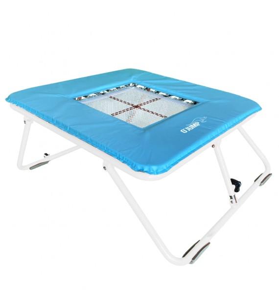 Mini trampoline à ressorts EPS 685 - toile tressée - cadre inclinable et réglable_0