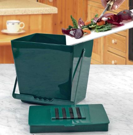 Bio-seau - Poubelle à compost anti-odeur - Seau de 5 ou 9 litres pour déchets verts et compostage_0