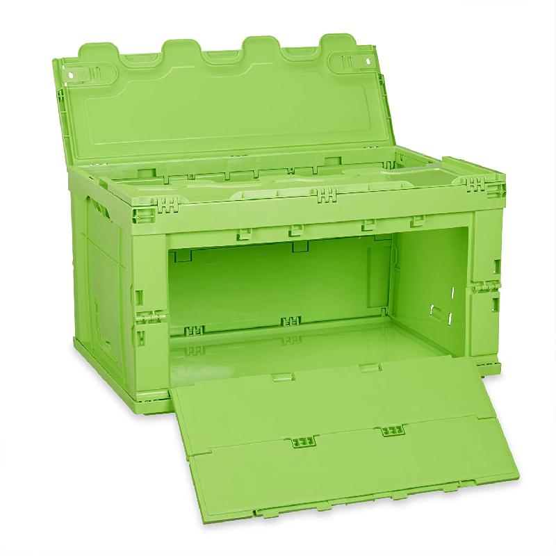 Boîte de transport pliable - Couvercle - 60 litres - Vert - 13_0000497_3_0