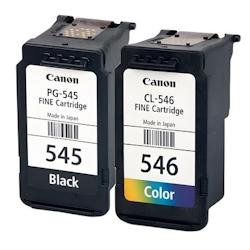 Canon Pack de 2 cartouches d'encre authentiques HP 545/546 Noir et couleurs - programme SECOND - multicolore 3701352378232_0