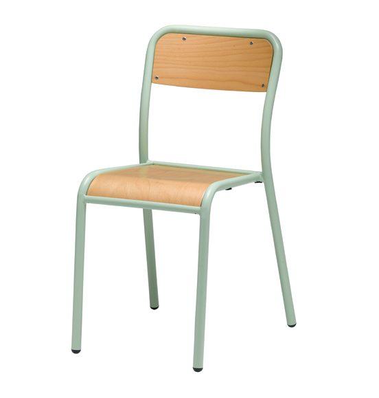 Chaises - Bois, intérieures, métal - escola_0
