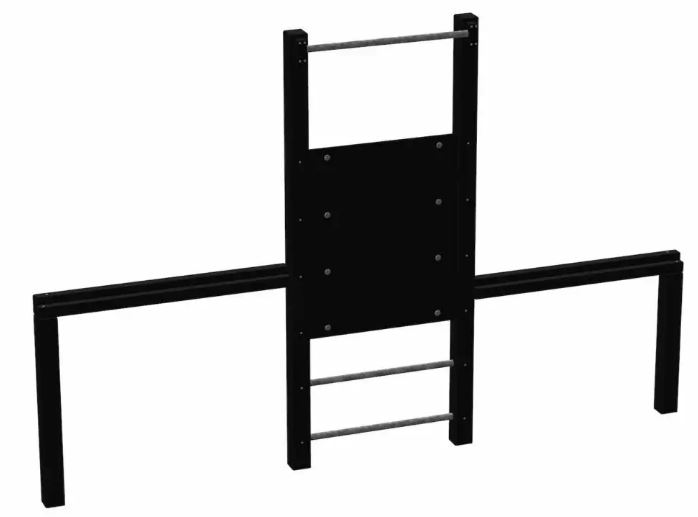 Combiné barres étirements et espalier simple en plastique recyclé - Espace Renard fabricant et installateur - Réf : 2001PR_0