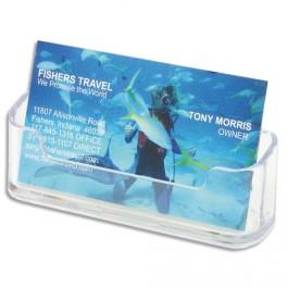 DEFLECTO PORTE CARTES VISITE STANDARD TRANSPARENT 9.5X4.8X3.8CM