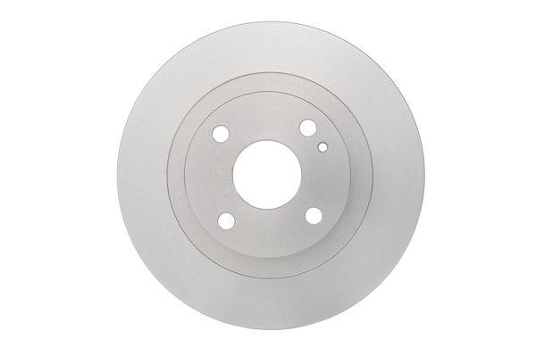 Disque de frein Bosch 0986479128 - Boîte de 2 disques - Arrière - Plein - 4 trous - Épaisseur 10 mm_0