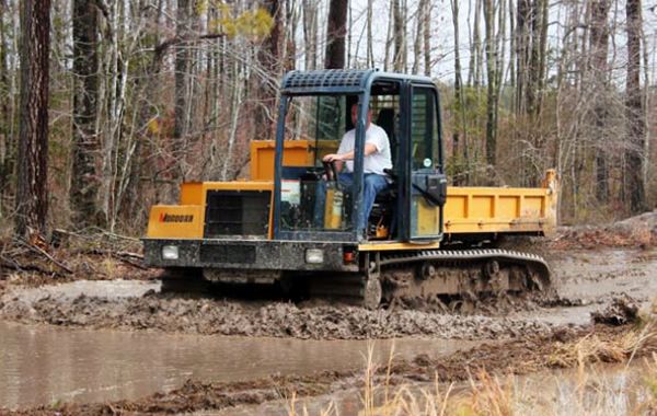 Dumper rubber crawler - morooka_0