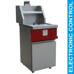 Friteuse gaz électronique - 1 cuve ronde Ø360 mm - Mika/1-ELX - Production jusqu'à 50kg/h_0