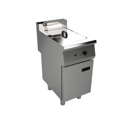 METRO Professional Friteuse électrique Gastro GESDF1021 indépendante, Acier inoxydable, 70 x 40 x 95.8 cm, 21 litres, 15 kW, 400 V, argentée - inox_0