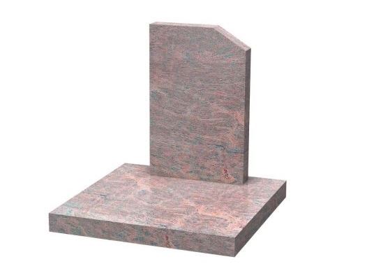 Monument cinéraire Rectanglis - Dalle 80 L x 80 l x 8 d'épaisseur - Stèle rectangulaire 65 l x 75 h x 8 d'épaisseur_0