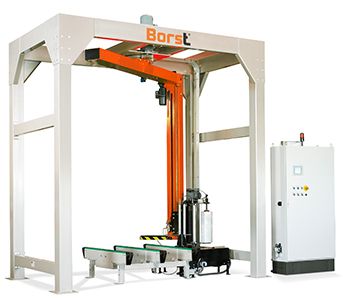 P2500 - Banderoleuse à bras tournant Borst - Automatique, haut-de-gamme pour palettes jusqu'à 95/h_0