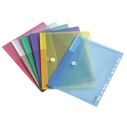 POCHETTES PERFORÉES TARIFOLD COLOR A4 ASSORTIMENT DE COULEURS - 12 / PAQUET
