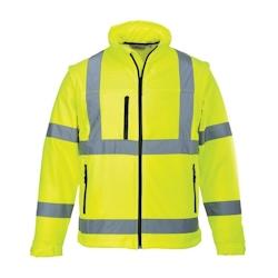 Portwest - Blouson de travail Softshell avec 3 couches HV Jaune Taille 4XL - XXXXL jaune polyester 5036108202492_0