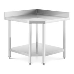 Royal Catering table de travail cuisine professionnelle acier inox en angle inox 90 x 70 cm capacité de 300 kg 14_0003648 Helloshop26 - 3000234218988_0