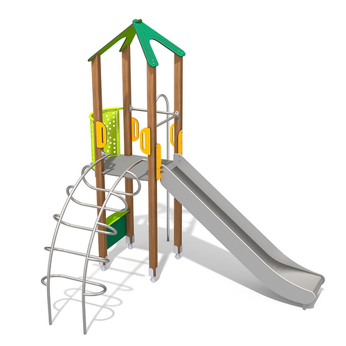 Structure une tour avec filet à grimper pour enfants de 3 à 12 ans - Réf 8014_0