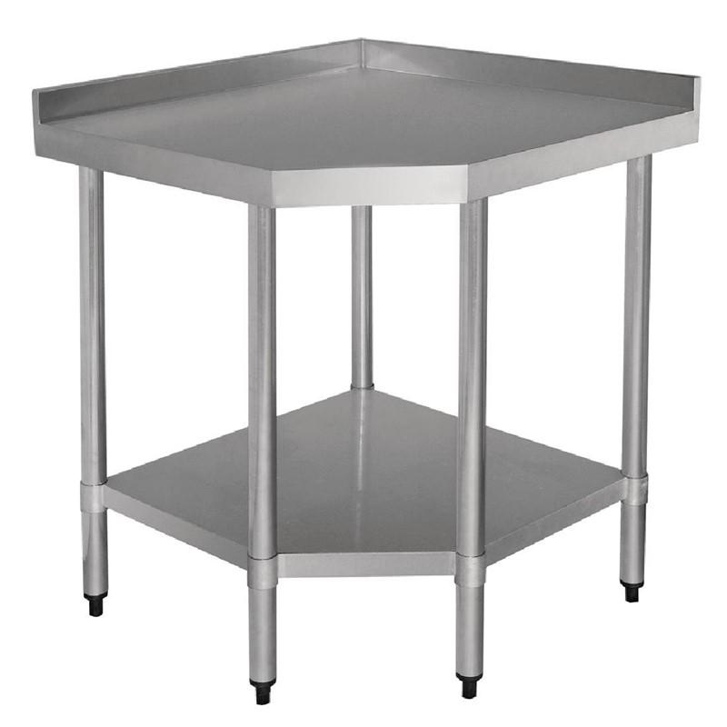 Table d'angle inox 700mm - GL278 - dimensions 900x700x960 mm - support 200 kg_0
