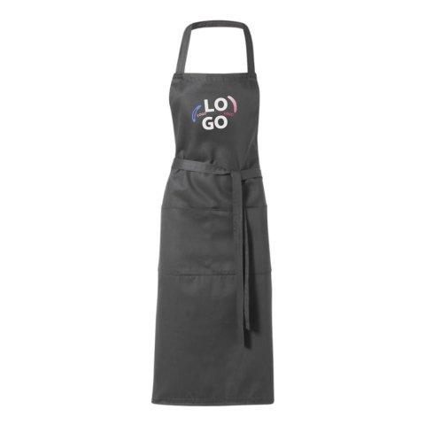 TABLIER CHEF PUBLICITAIRE ANTHRACITE - MARQUAGE MULTICOLORE