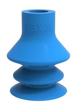 Ventouse ronde F-BX35 en silicone détectable - Multi-soufflets, FDA détectable_0