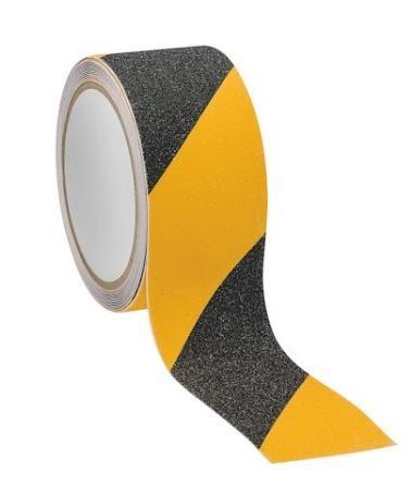 Adhésif de signalisation - Lisse ou Rugueux - Coloris Jaune et Noir_0
