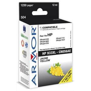 Armor cartouche jet d'encre compatible jaune hp 933xl cn056ae k20428_0