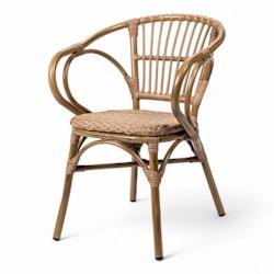 Bistromania Fauteuil de terrasse BORA - Tressage imitation rotin - BORA_0