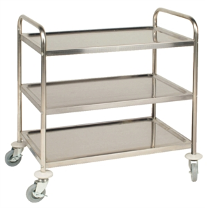 Chariot en inox profondeur 55 cm - 3 niveaux_0