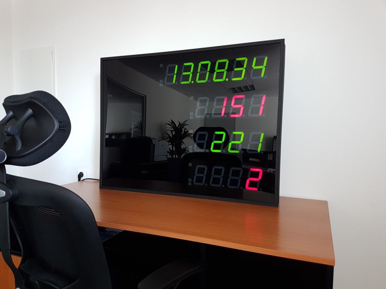 Compteur de jours sans accident - Adel Instrumentation - intérieur ou extérieur - boîtier IP65 avec LED haute luminosité_0