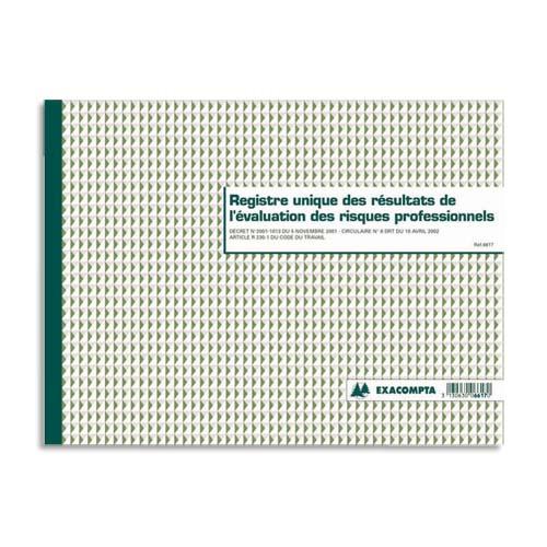 Piqûre 27x38cm - Journal des Recettes Dépenses des  - Exacompta