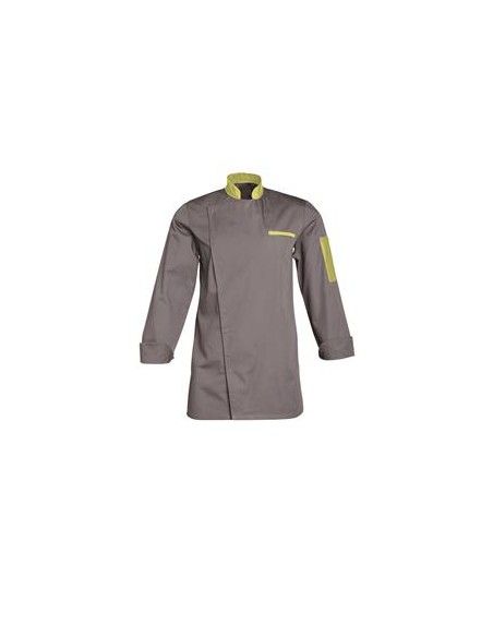 Florenml159 - Veste de cuisine SNV - Manches longues - 1 poche passepoilée côté cœur et 1 poche stylo manche gauche_0