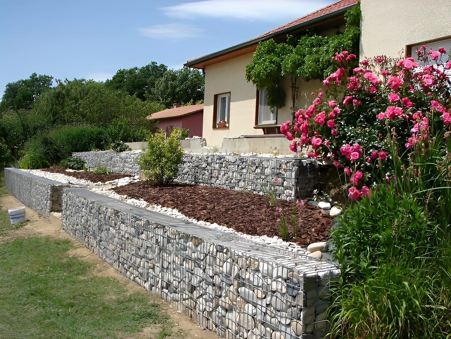Mur de soutènement en gabion - De 0,3 m à 3 m de haut_1