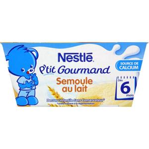 Nestle P Tit Gourmand Semoule Au Lait Des 6 Mois 4 X 100 G Telemarketpro Fr Hellopro