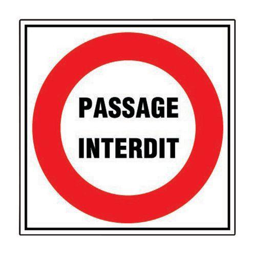 PASSAGE INTERDIT 480X480MM 1.0010004E7