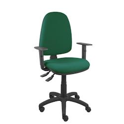 Piqueras y Crespo Silla Aýna S bali verde botella con brazos regulables - vert multi-matériau 04ASB426B10CRN_0