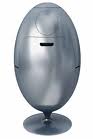 Poubelle tri sélectif OVETTO - 3 bacs de 30L chacun - compacteur intégré - gris mat ou métallisé_0