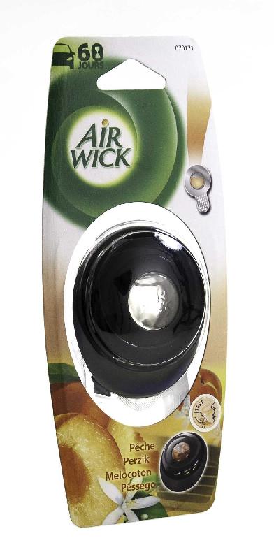 Désodorisant pour véhicule Air Wick - Pêche & Fleur d'Oranger - Diffuseur à clipser sur aérateur_0