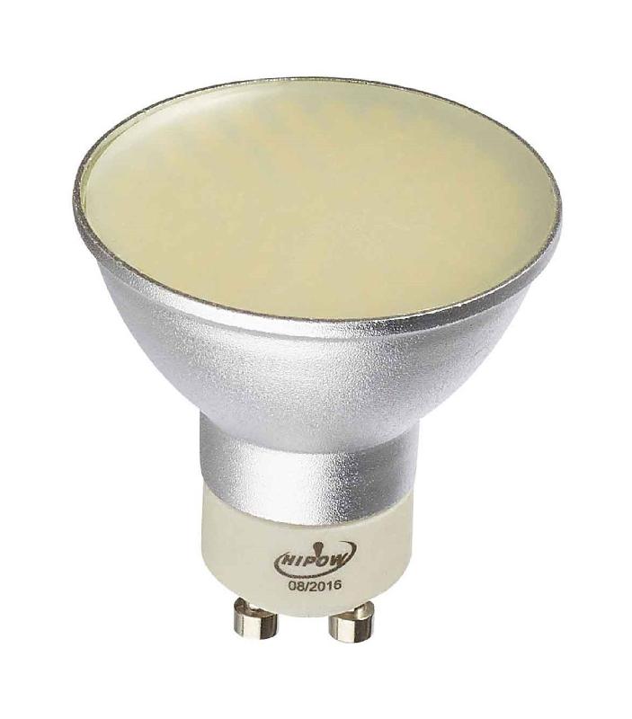 AMPOULE LED GU10 À 80 SMD 5W 310LM (ÉQUIV 30W) BLANC CHAUD 120° HIPOW