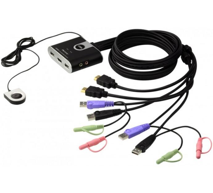 Aten CS692 - Mini KVM 2 ports HDMI/USB avec télécommande déportée et audio_0